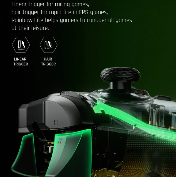 وحدة تحكم لعبة سلكية بإضاءة RGB للكمبيوتر/Switch، BIGBIGWON C1 S