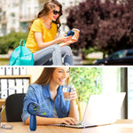 مروحة محمولة صغيرة تعمل بمحرك بدون فرش USB للاستخدام الخارجي، الطراز: 1200mAh، 1500mAh
