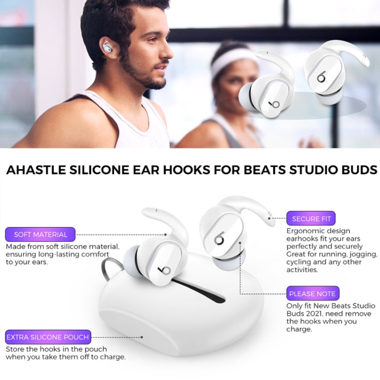 لأغطية أذن سيليكون لسماعات Beats Studio Buds AhaStyle PT172، النمط: غطاء أذن × 3 + علبة (أبيض)، غطاء أذن × 3 + علبة (أحمر)، غطاء أذن × 3 + علبة (أسود)، غطاء أذن (أبيض)، غطاء أذن (أسود)، غطاء أذن (أحمر)