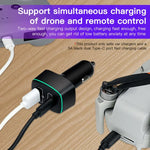شاحن سيارة 2 في 1 بقوة 100 واط لجهاز DJI Mavic 3/Mini 2 RCSTQ، لجهاز DJI Mavic 3/Mini 2
