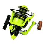 Spinning Wheel Metal Wire Cup Fishing Wheel, YUMOSHI OE2000 (Green), YUMOSHI OE3000 (Green), YUMOSHI OE4000 (Green), YUMOSHI OE5000 (Green), YUMOSHI OE6000 (Green), YUMOSHI OE7000 (Green)