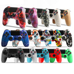 لوحة تحكم ألعاب لاسلكية PS4 مع بلوتوث وشريط إضاءة، مقبض ألعاب مزدوج الاهتزاز، ألوان أبيض، أسود، أحمر، أزرق، أخضر، وردي، حروف، خطوط، شبح النار، كرتون، هالك، هيكل عظمي، تروس، برق، لهب، سحابة، انفجار، حبيبات خشب، نجمة حمراء