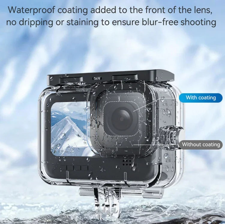 غطاء مقاوم للماء من TELESIN لحافظة كاملة لمشهد الغوص تحت الماء مضاد للضباب لكاميرات GoPro Hero11 Black / HERO10 Black / HERO9 Black، لـ GoPro Hero11 Black / HERO10 Black / HERO9 Black