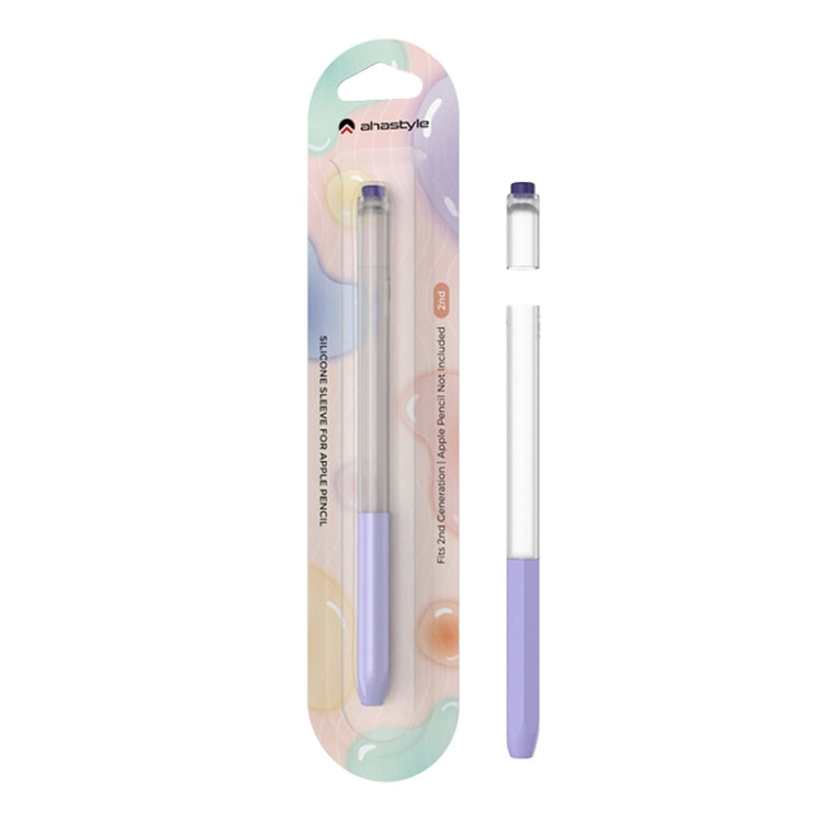 غطاء حماية قلم سيليكون شفاف بأسلوب هلامي AhaStyle PT-LC05 لقلم Apple Pencil 2
