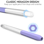 غطاء حماية قلم سيليكون شفاف بأسلوب هلامي AhaStyle PT-LC05 لقلم Apple Pencil 2