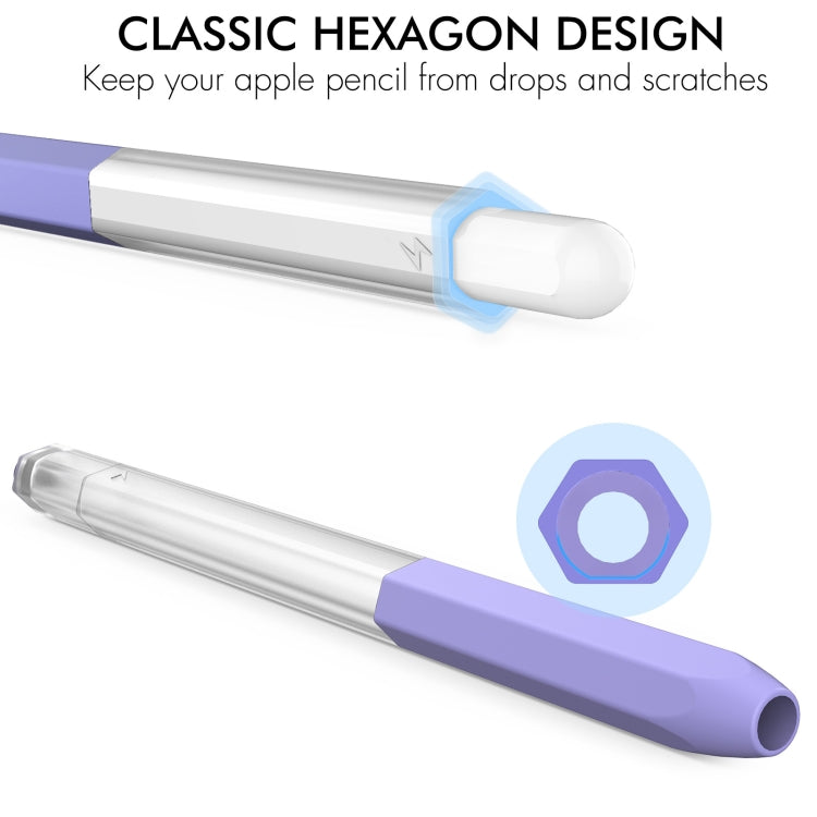 غطاء حماية قلم سيليكون شفاف بأسلوب هلامي AhaStyle PT-LC05 لقلم Apple Pencil 2