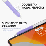 غطاء حماية قلم سيليكون شفاف بأسلوب هلامي AhaStyle PT-LC05 لقلم Apple Pencil 2