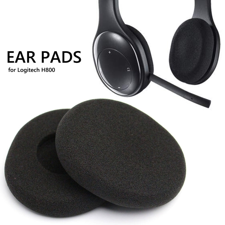 غطاء إسفنجي لسماعات Logitech H800، قطعتان، وسادات أذن، لوجيتك H800