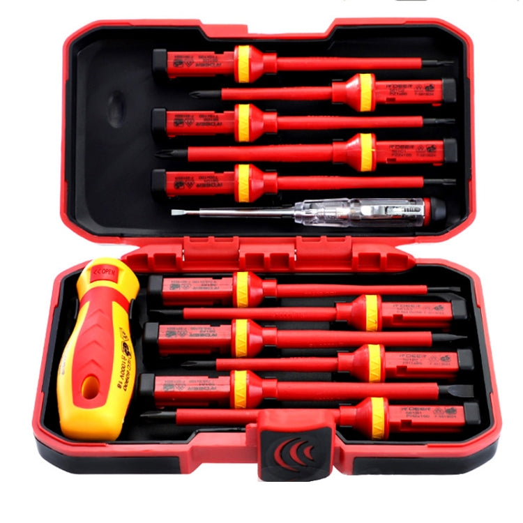 مجموعة مفكات معزولة كهربائي RDEER VDE-9913 13 في 1، VDE-9913