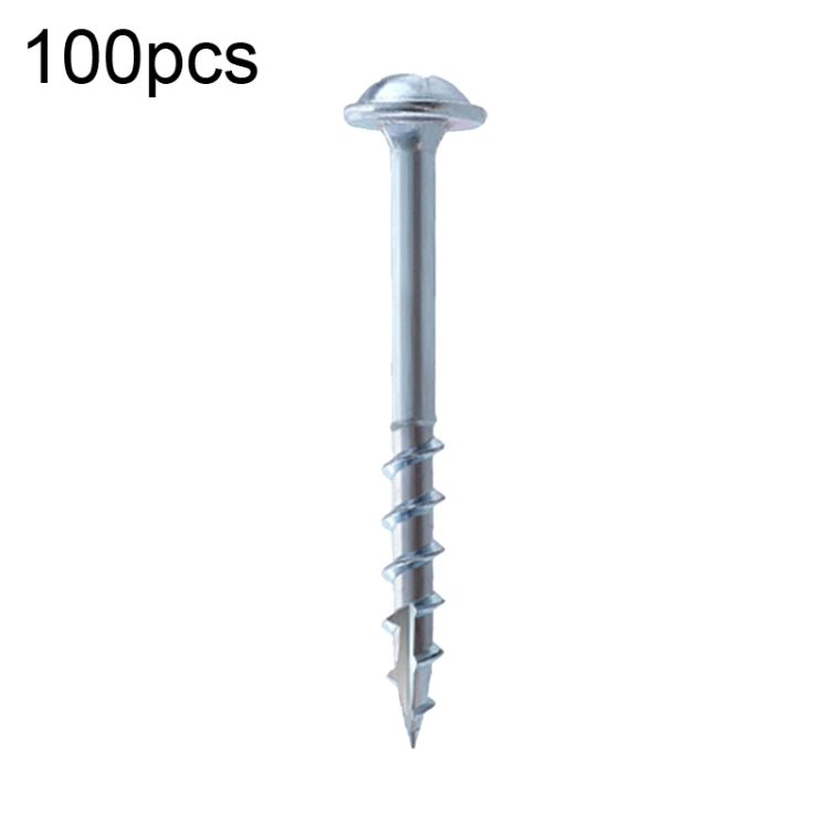 RUITOOL ST4 100 قطعة براغي خشب مائلة بفتحة نصف سن ذاتية التنصت فيليبس، 25مم، 32مم، 38مم، 50مم، 63مم