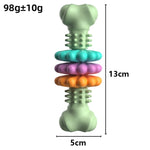 BG5056 ألعاب مضغ للحيوانات الأليفة من TPR على شكل عظم عصا تهيج أضراس الكلاب، BG5056 (أخضر)، BG5056 (أزرق)، BG5056 (وردي)