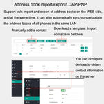 هاتف ذكي بتسجيل وضع مزدوج PSTN+SIP S135، هاتف شبكة VOIP بست طرق، هاتف IP، S135
