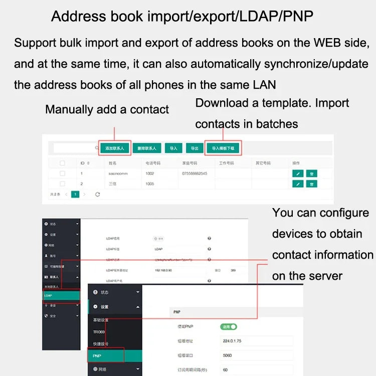 هاتف ذكي بتسجيل وضع مزدوج PSTN+SIP S135، هاتف شبكة VOIP بست طرق، هاتف IP، S135