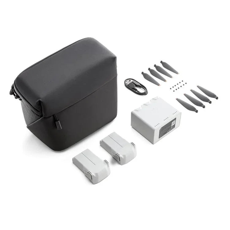 مجموعة Fly More Kit Plus الأصلية لـ DJI Mini 3 Pro تحتوي على بطاريات 3850 مللي أمبير/مروحة/محور شحن، Fly More Kit Plus