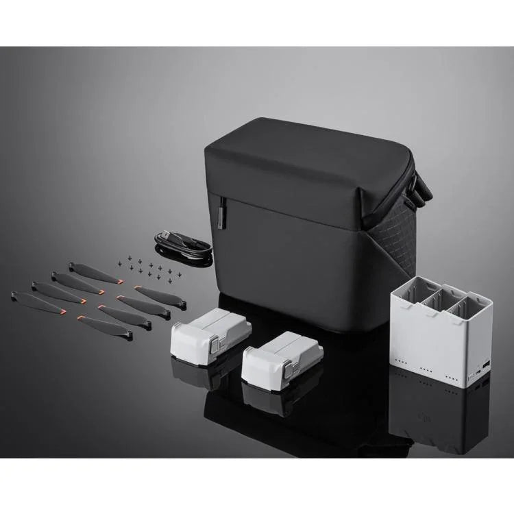 مجموعة Fly More Kit Plus الأصلية لـ DJI Mini 3 Pro تحتوي على بطاريات 3850 مللي أمبير/مروحة/محور شحن، Fly More Kit Plus
