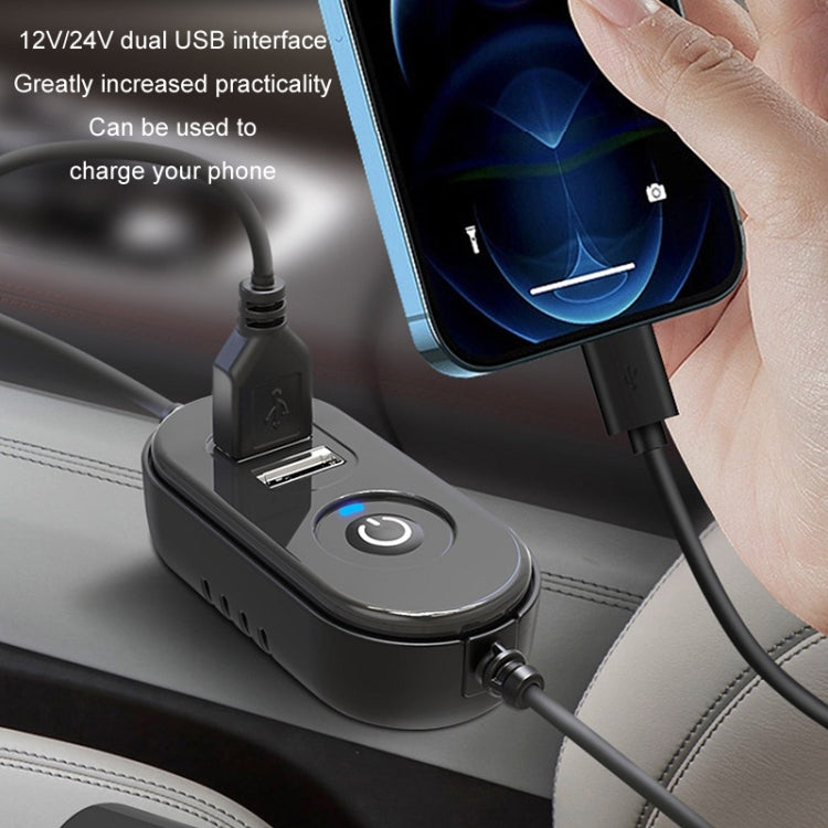 F6026 Large Suction Cup Vehicle-Mounted Double-Head Fan, F6026 USB, F6026 Cigarette Lighter with USB