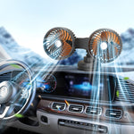 F6026 Large Suction Cup Vehicle-Mounted Double-Head Fan, F6026 USB, F6026 Cigarette Lighter with USB