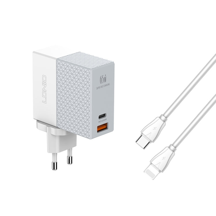 شاحن LDNIO A2620C 65 واط عالمي للهواتف والأجهزة اللوحية بمنفذ Type-C/USB-C، شاحن سريع، قابس الاتحاد الأوروبي 65 واط، قابس المملكة المتحدة 65 واط، قابس الولايات المتحدة 65 واط