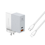 شاحن LDNIO A2620C 65 واط عالمي للهواتف والأجهزة اللوحية بمنفذ Type-C/USB-C، شاحن سريع، قابس الاتحاد الأوروبي 65 واط، قابس المملكة المتحدة 65 واط، قابس الولايات المتحدة 65 واط