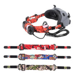حزام رأس ملون قابل للتثبيت Sunnylife TD487 لـ DJI Avata / نظارات FPV V2، حزام مرن (أحمر)