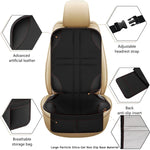 2pcs Child Car Seat Protector Non-Slip Base Material + Waterproof 600D Fabric, Red Line, Black Line