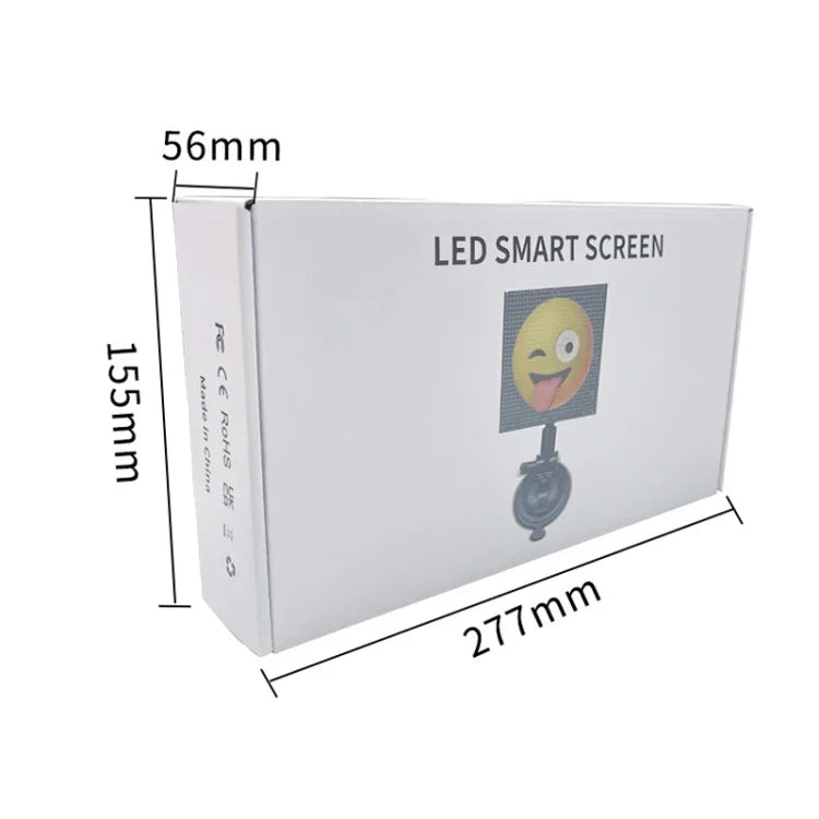 شاشة عرض سيارة LED ديناميكية للرموز التعبيرية بواجهة USB 5 فولت، واجهة USB