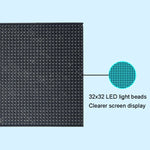 شاشة عرض سيارة LED ديناميكية للرموز التعبيرية بواجهة USB 5 فولت، واجهة USB