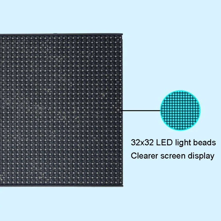 شاشة عرض سيارة LED ديناميكية للرموز التعبيرية بواجهة USB 5 فولت، واجهة USB