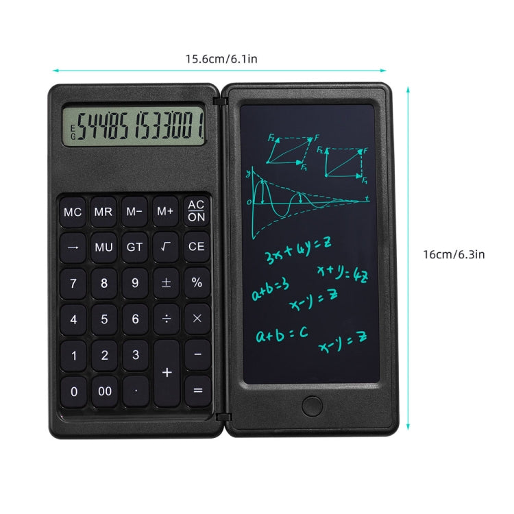 6 inch Learning Business Office Portable Foldable LCD Writing Board Calculator, Basic Model, Function Model