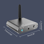 محول بلوتوث 5.2 مع مستقبل صوتي 3.5 مم AUX، كوكسيال، ألياف، APTX HD، D300