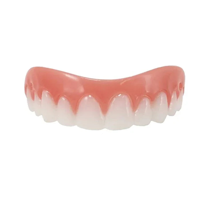 أداة تجميل لتغطية الأسنان الصناعية للابتسامة الفورية والراحة، غطاء أسنان مزيف مرن