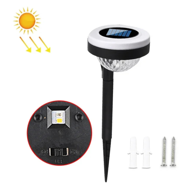 مصباح أرضي خارجي يعمل بالطاقة الشمسية بمصدر ضوء LED مزدوج، JG04801 ضوء ملون، JG04802 ضوء ملون، JG04803 لهب، JG04804 لهب