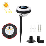 مصباح أرضي خارجي يعمل بالطاقة الشمسية بمصدر ضوء LED مزدوج، JG04801 ضوء ملون، JG04802 ضوء ملون، JG04803 لهب، JG04804 لهب