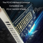 5 قطع بطاقة نقل NVME M.2 إلى PCIE3.0/4.0 بطاقة توسيع بسرعة كاملة X4، ارتفاع كامل، ارتفاع نصف