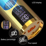 مجموعة أدوات حلاقة كهربائية للرجال، ماكينة قص شعر كهربائية للنحت، LM-2027 2 في 1 (أسود)، LM-2027 2 في 1 (ذهبي)