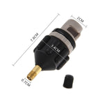 Surfing Paddle Board Adapter Inflatable Air Valve Conversion Air Nozzle, Black, Orange