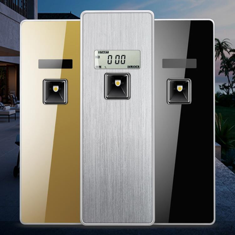 بخاخ عطر ذكي أوتوماتيكي بشاشة LCD من الفولاذ المقاوم للصدأ مقاوم للتآكل، شاشة LCD (مصقول)، شاشة LCD (تيتانيوم أسود)، شاشة LCD (تيتانيوم ذهبي)