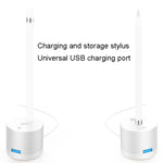 محول شحن USB معدني مع مؤشر LED لقلم Apple Pencil 1، A48 فضي، A48 أسود، A48 ذهبي وردي