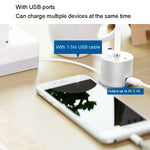 محول شحن USB معدني مع مؤشر LED لقلم Apple Pencil 1، A48 فضي، A48 أسود، A48 ذهبي وردي