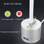 محول شحن USB معدني مع مؤشر LED لقلم Apple Pencil 1، A48 فضي، A48 أسود، A48 ذهبي وردي