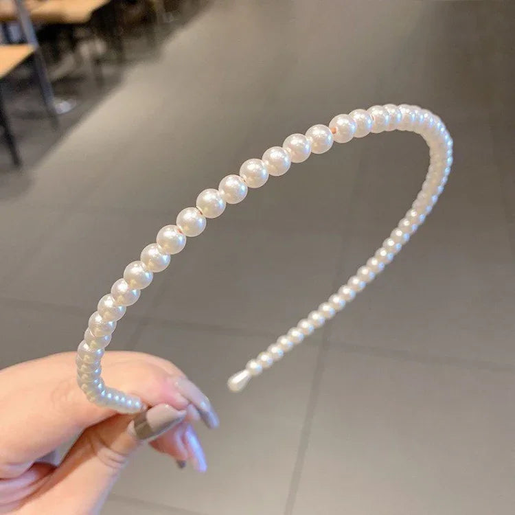 Sweet Pearl Headband Retro Versatile Hair Accessories, 1A, 2B, 3C, 4, 5, 6, 7, 8, 9, 10, 11, 12, 13, 14, 15, 16, 17, 18, 19, 20