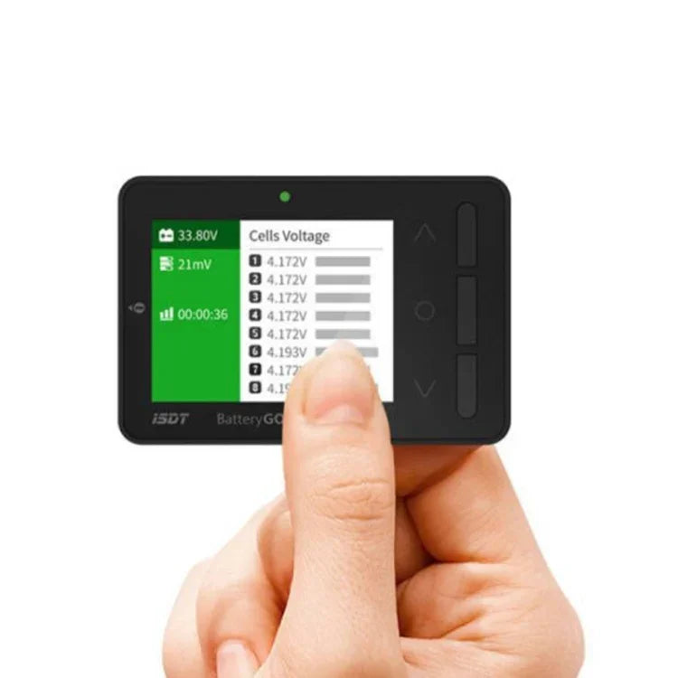 جهاز قياس عرض بطارية ليثيوم لطراز الطائرات ISDT 1-8S، ISDT BG-8S