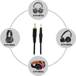 لكابل استبدال كابل صوت سماعة رأس ATH-M50X / M40X / M60X / M70X، ZS0166