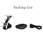 قاعدة شحن مزدوجة لمقبض لعبة لاسلكي لـ PS5 مع حامل تثبيت iplay HBP-253، HBP-253 (أبيض)، HBP-253 (أسود)