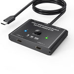 مفتاح ثنائي الاتجاه 8K30 Type-C / USB-C بسرعة 10Gbps، فاصل HD، KC-C201، جهاز فردي C201