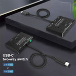 مفتاح ثنائي الاتجاه 8K30 Type-C / USB-C بسرعة 10Gbps، فاصل HD، KC-C201، جهاز فردي C201