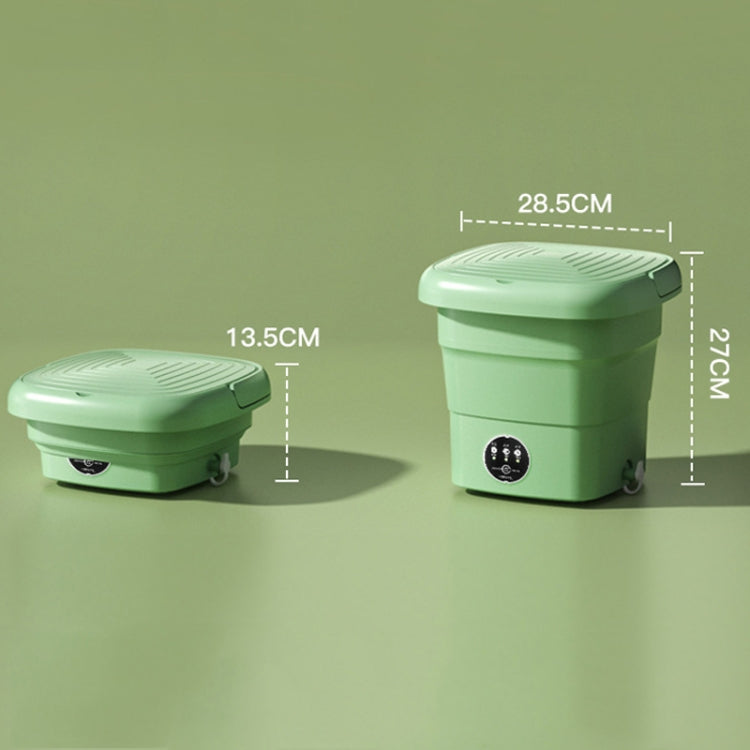 Mini Portable Folding Household Washing Machine Underwear Washer, Fruit Green, Fruit Green + Blue Light Antibacterial