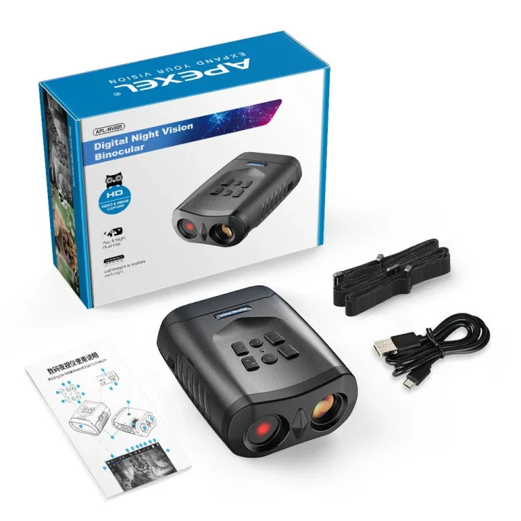 جهاز رؤية ليلية بالأشعة تحت الحمراء ومنظار محمول بشاشة LCD عالية الدقة 3 بوصة من APEXEL، APL-NV009