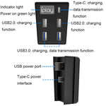 iplay HBP-308 لوحدة تحكم ألعاب سوني PS5 5 في 1 محور USB3.0 للاتصال والتمديد، لسوني PS5