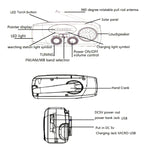 HanRongda HRD-902 Disaster Prevention and Emergency Solar Charging Lighting Mobile Portable Radio, HRD-902